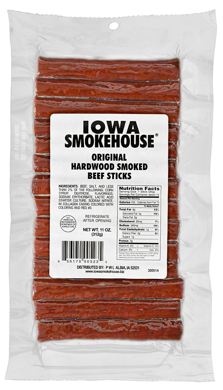 IOWA SMOKEHOUSE Iowa Smokehouse IS-MB11 Meat Stick, Wood Smoked, 11 oz