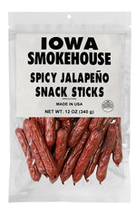 IOWA SMOKEHOUSE Iowa Smokehouse IS-SNK12S-6CT Snack Stick, Jalapeno, 12 oz HOUSEWARES IOWA SMOKEHOUSE