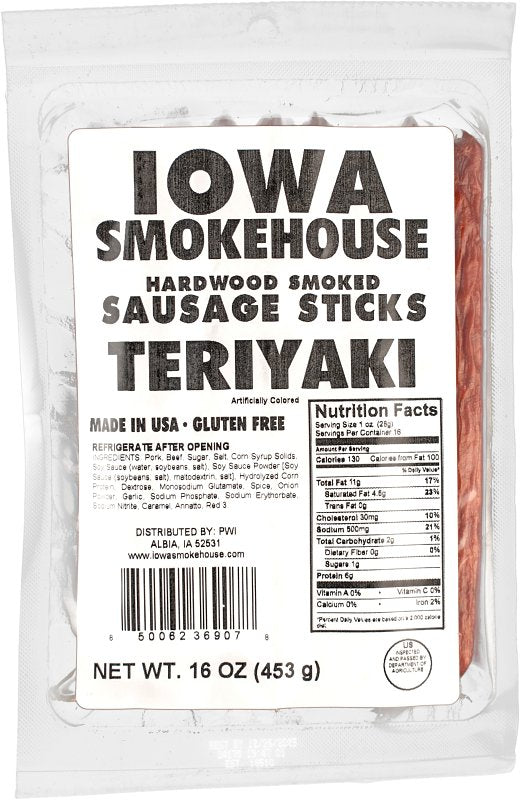 IOWA SMOKEHOUSE Iowa Smokehouse IS-16SST Country Style Meet Snacks, Stick, Habanero, 16 oz