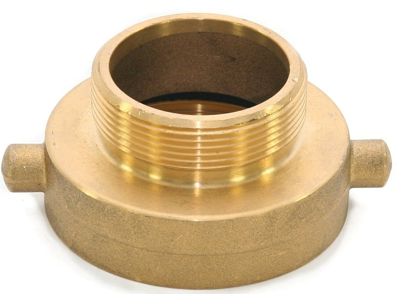 ABBOTT RUBBER Abbott Rubber JBHA-200 Hydrant Adapter, 2-1/2 x 2 in, NST x NPT, Brass