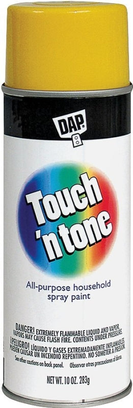 TOUCH 'N TONE Touch 'N Tone 55272830 Spray Paint, Gloss, Canary Yellow, 10 oz, Can