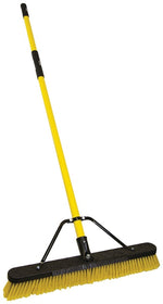 QUICKIE Quickie Jobsite 857FGSU Multi-Surface Push Broom with Scraper, Fiberglass Handle CLEANING & JANITORIAL SUPPLIES QUICKIE
