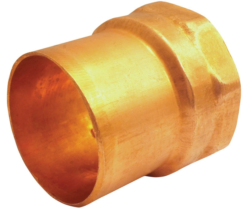NIBCO INC. Nibco W01150D Street Pipe Adapter, 1/2 in, Sweat x FPT, Copper