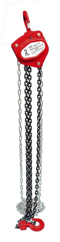 ACORN INTERNATIONAL American Power Pull 400 Series 420 Chain Block, 2 ton, 10 ft H Lifting, 16-9/16 in Between Hooks AUTOMOTIVE ACORN INTERNATIONAL