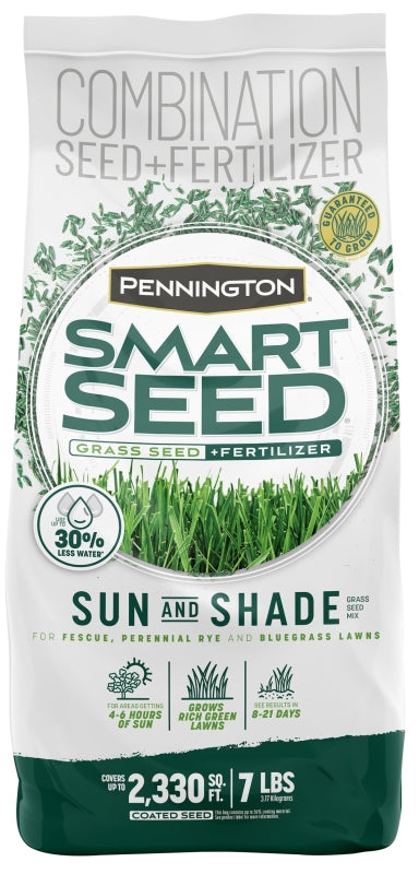 PENNINGTON SEED Pennington Smart Seed 100543719 Grass Seed, 7 lb Bag