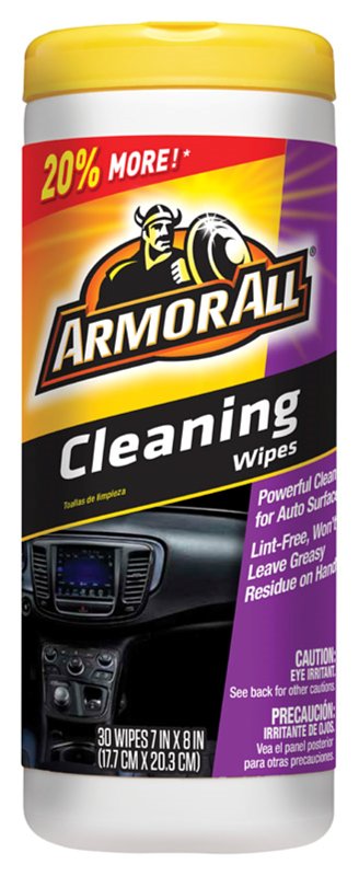 ARMORED AUTOGROUP Armor All 17497C Cleaning Wipes, 7 in L, 8 in W, Characteristic, Effective to Remove: Dust, Grime, Ground-in Dirt AUTOMOTIVE ARMORED AUTOGROUP