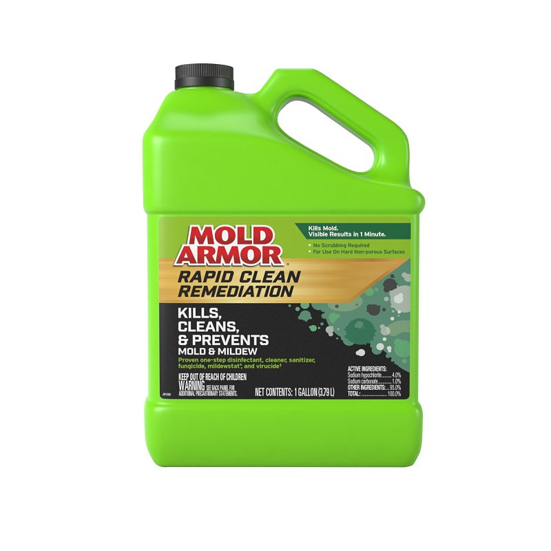 MOLD ARMOR Mold Armor FG591 Remediation Mold Removal, 1 gal, Liquid, Bleach, Clear CLEANING & JANITORIAL SUPPLIES MOLD ARMOR