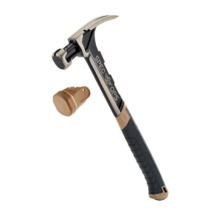 AMAX INC Spec Ops SPEC-M28CF-S Framing Hammer, 28 oz Head, Milled Face, Rip Claw Head, HCS Head