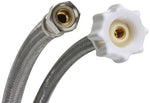 FLUIDMASTER Fluidmaster Click Seal Series B1T12CS Toilet Connector, 12 in L, 3/8 in Inlet, Compression Inlet, 7/8 in Outlet