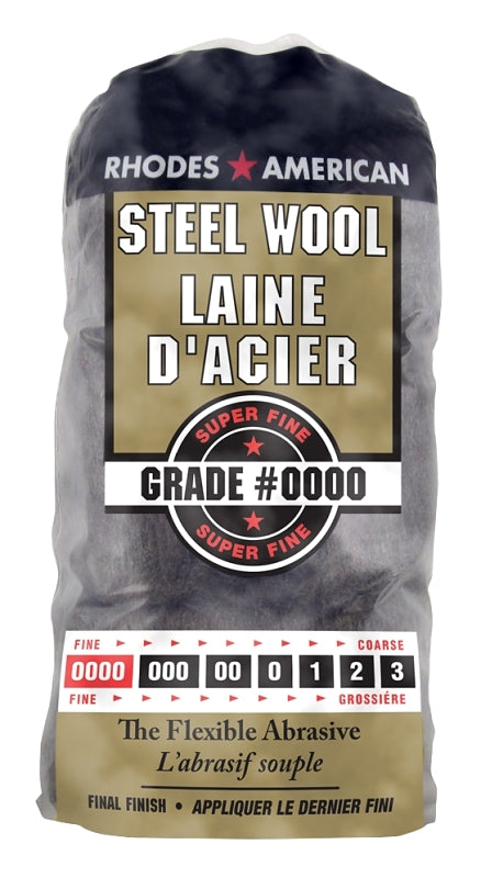 HOMAX Homax 10121152 Steel Wool, #0000 Grit, Super Fine, Gray