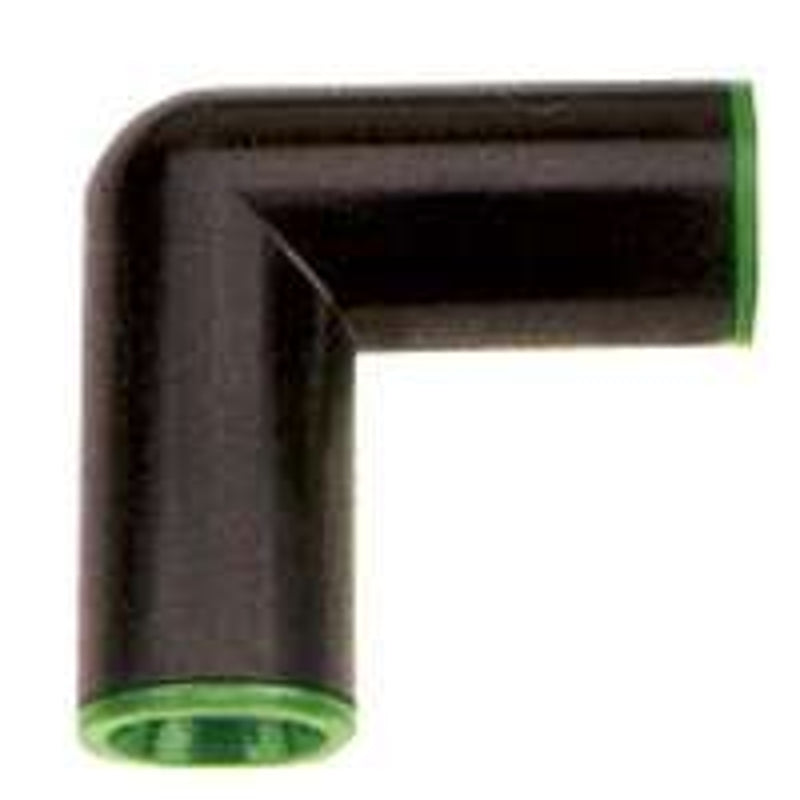 RAINDRIP Raindrip 367G00UB Drip Elbow, Compression, ABS, Black/Green