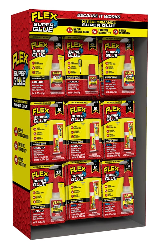 FLEX SEAL GLUE SUPER DISPLAY, 59 Count PAINT FLEX SEAL