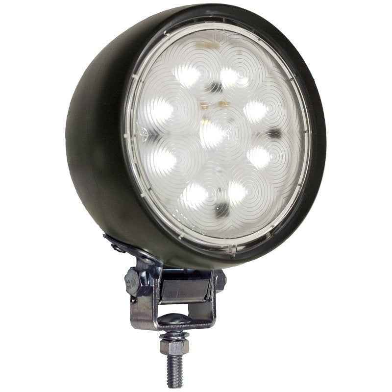 PETERSON MFG PM V908 Round Work Light, 0.65 A, 12 V, 9-Lamps, LED Lamp, 800 Lumens