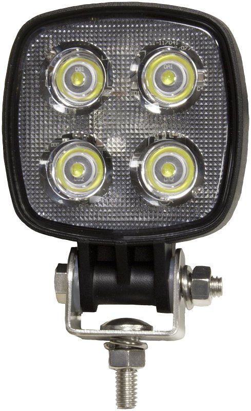 PETERSON MFG PM V913-MV Compact Work Light, 0.65/1.3 A, 12/24 V, 4-Lamp, LED Lamp, 900 Lumens Lumens, 6500 K Color Temp, Black