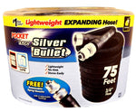 POCKET HOSE POCKET hose Silver Bullet 13489-12 Expanding Garden Hose, 3/4 in, 75 ft L, Plastic, Black HOUSEWARES POCKET HOSE