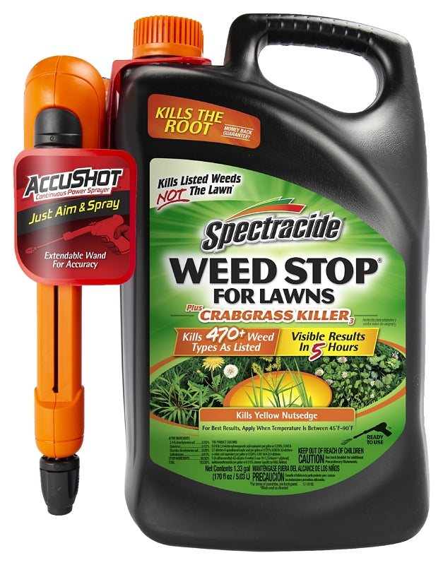 SPECTRACIDE Spectracide HG-96588 Weed Killer, Brown, Spray Application, 1.33 gal, Liquid LAWN & GARDEN SPECTRACIDE