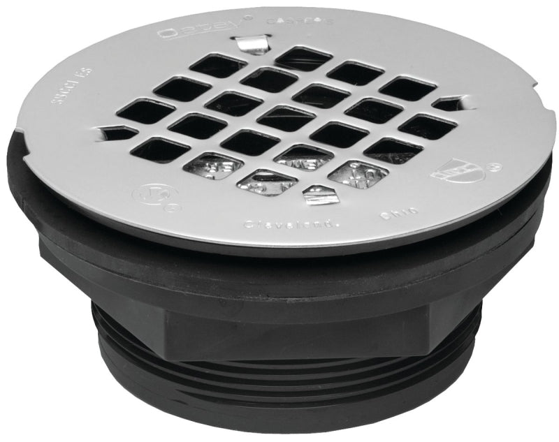 OATEY Oatey 42084 Shower Drain, ABS, Black, Specifications: Snap-In Cover Design, Round Shape, For: 2 in SCH 40 DWV Pipes PLUMBING, HEATING & VENTILATION OATEY