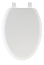 MAYFAIR Mayfair 141EC-000 Toilet Seat, 18-1/2 in L, Elongated, Wood, White, Twist Hinge, For: Elongated Bowls