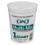 LEAKTITE-IPL PLASTICS Leaktite #2M3 Multi-Mix Container, 1 qt, HDPE, Clear