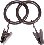 KENNEY Kenney KN75003 Curtain Clip Ring, Metal, Dark Brown