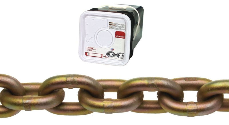 CAMPBELL CHAIN Campbell 0510426 Transport Chain, 1/4 in, 65 ft L, 3150 lb Working Load, 70 Grade, Carbon Steel, Chrome Yellow/Zinc HARDWARE & FARM SUPPLIES CAMPBELL CHAIN