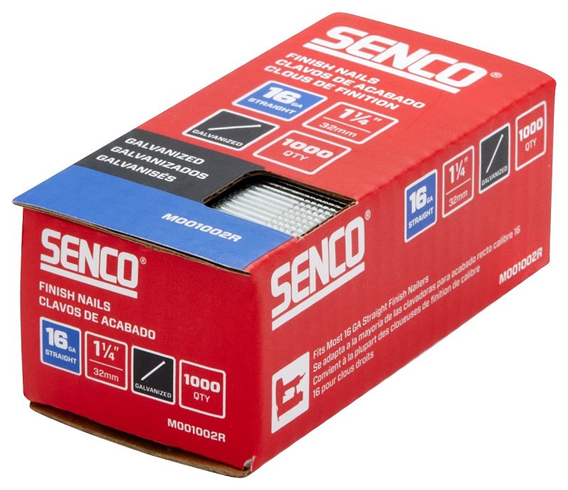 SENCO FINISH NAIL GALV 16GA 1-1/4IN