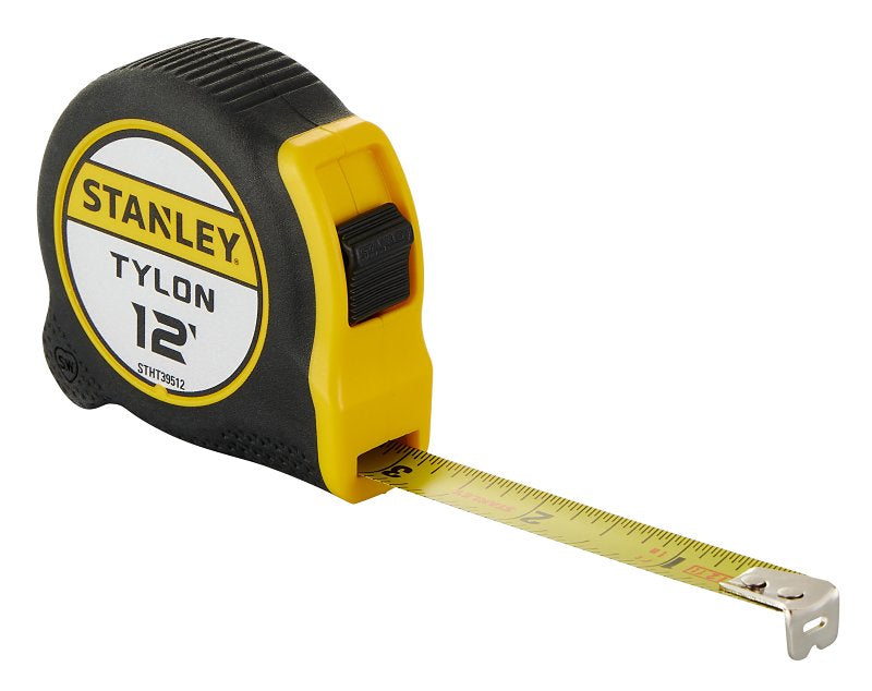 STANLEY STANLEY Tylon STHT39512 Tape Measure, 12 ft L Blade, 3/4 in W Blade, ABS/Rubber Case ELECTRICAL STANLEY