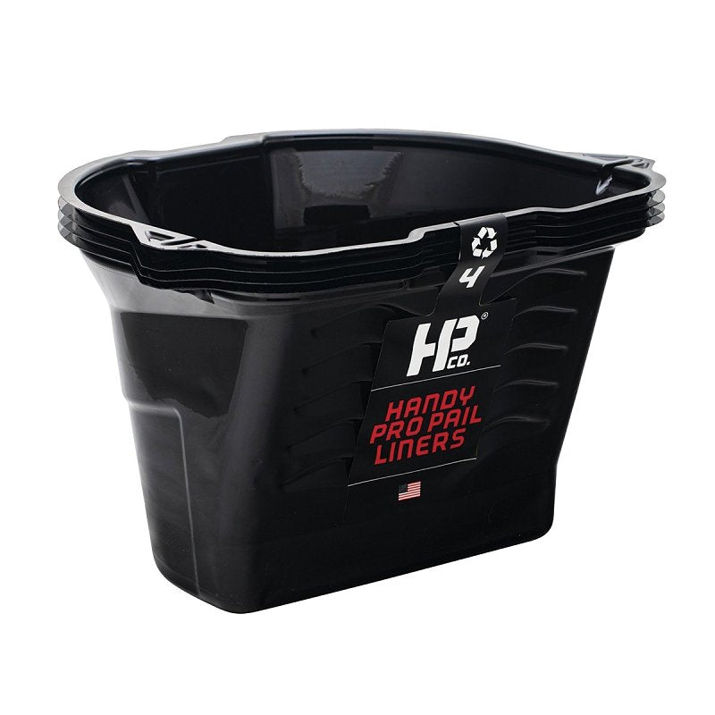 HANDY�PRODUCTS Handy Products BER-3220-CT Paint Pail, For: Model 228.2176 Handy Pro Pail, 0.5 gal, Plastic, Black