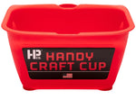 HANDY�PRODUCTS Handy Products 1100-CC Craft Cup, 8 oz, Red, Ergonomic Handle PAINT HANDY�PRODUCTS