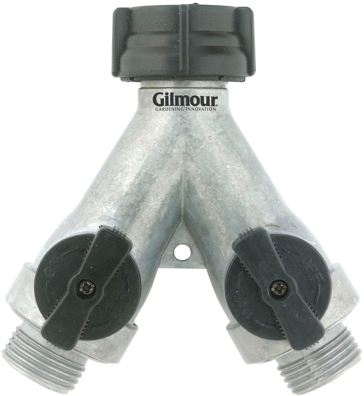 GILMOUR MFG Gilmour 800214-1001 Shut-Off Valve, 3/4 in, GHT, 60 psi Pressure, Zinc Body, Chrome LAWN & GARDEN GILMOUR MFG