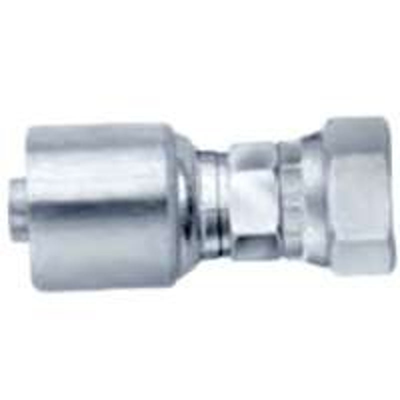 GATES Gates MegaCrimp G25111-0606 Hose Coupling, 3/8-18, Crimp x NPSM, Straight Angle, Steel, Zinc