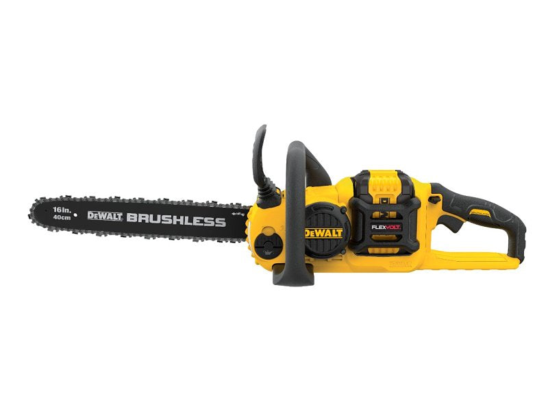 DEWALT DEWALT DCCS670X1 Brushless Chainsaw Kit, Battery Included, 3 Ah, 60 V, Lithium-Ion, 16 in L Bar, 3/8 in Pitch