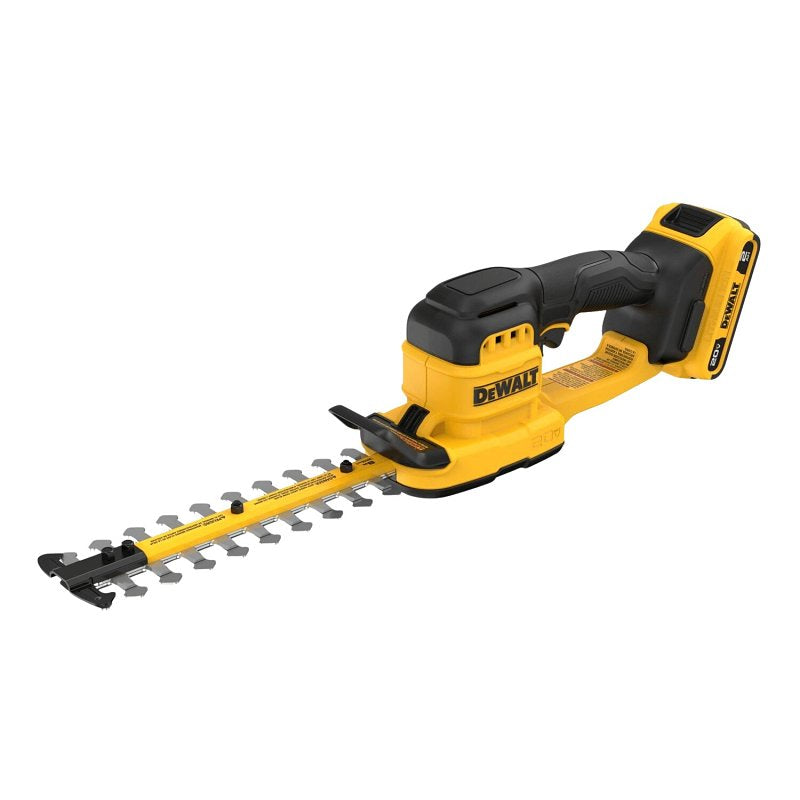 DEWALT DEWALT MAX DCHT823D1 Cordless Compact Hedge Trimmer Kit, Battery Included, 2 Ah, 20 V, Lithium-Ion, 8 in L Blade