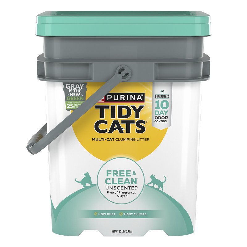 TIDY CATS Tidy Cats Free & Clean 16858 Clumping Cat Litter, 35 lb Pail
