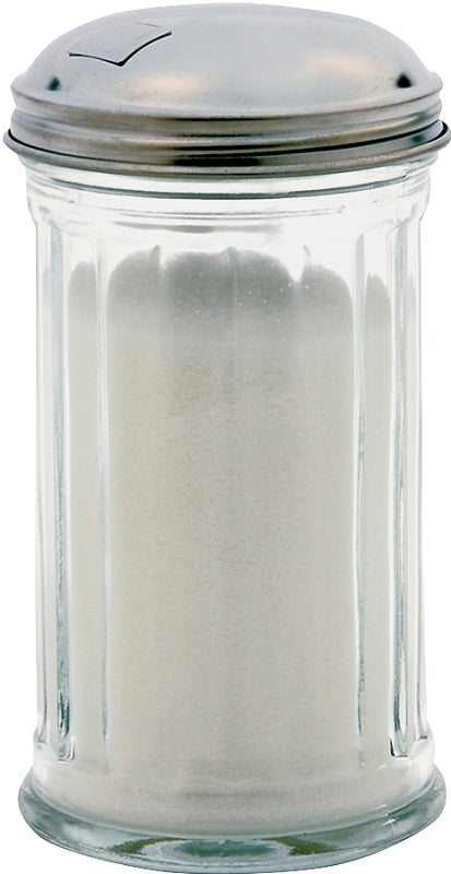 ANCHOR HOCKING Anchor Hocking 97286 Sugar Dispenser, 12 oz Capacity, Glass/Stainless Steel, Clear