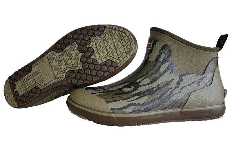 MUDDY Muddy DV8 Series DCKBT-MOB-8D Deck Boots, 8, D W, Mossy Oak Bottomland, Neoprene Upper