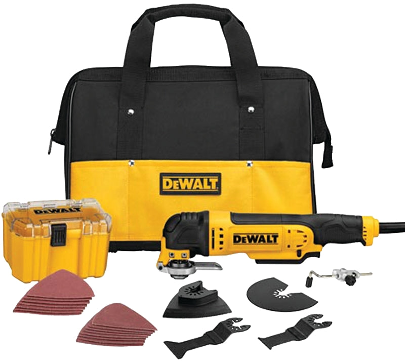 DEWALT DEWALT DWE315K Oscillating Multi-Tool Kit, 3 A, 0 to 22,000 opm, 1.6 deg Oscillating
