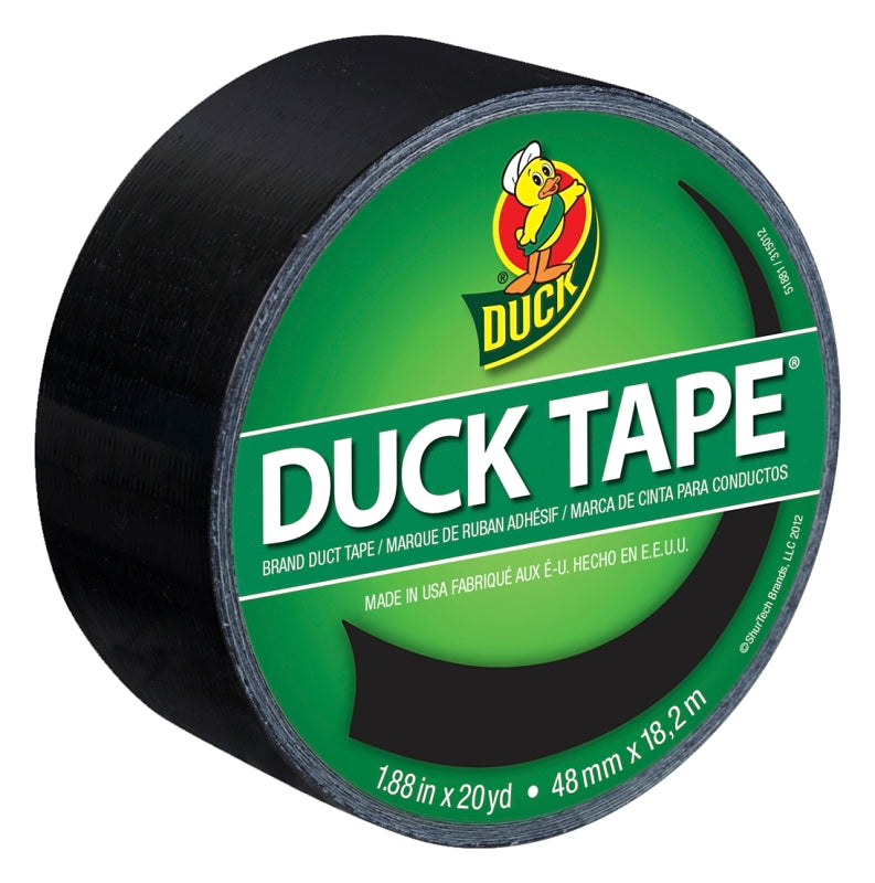 DUCK Duck 1265013 Duct Tape, 20 yd L, 1.88 in W, Vinyl Backing, Black PAINT DUCK