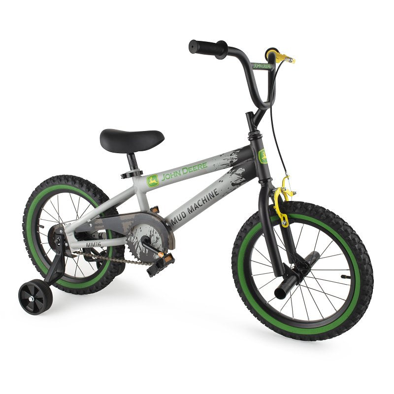 TOMY INTERNATIONAL John Deere Toys 46399 Kid's Bicycle, Boy's, 4 Years and Up, Steel Frame, Mud Machine