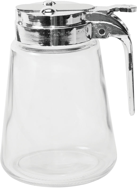 ANCHOR HOCKING Anchor Hocking 97287 Syrup Pitcher, 8 oz Capacity, Glass/Stainless Steel, Clear