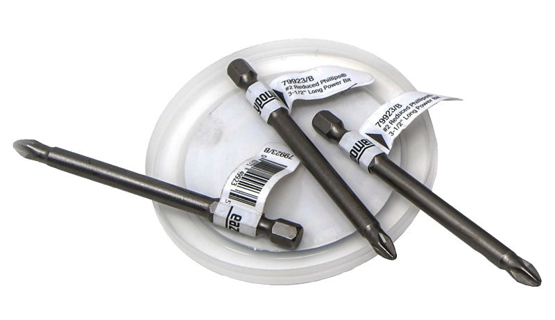 EAZYPOWER Eazypower 009235 Power Bit, #2 Drive, Phillips Drive, 1/4 in Shank, Hex Shank, 3-1/2 in L