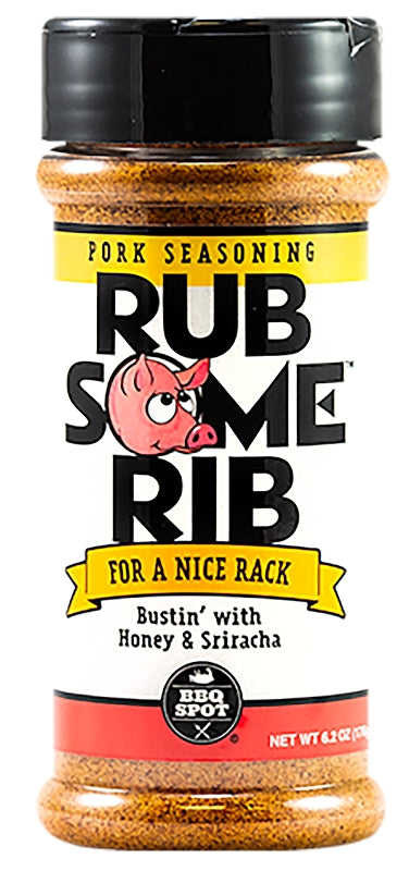 BBQ SPOT BBQ Spot Rub Some OW85335 Seasoning Rib, Honey, Sriracha, 6.2 oz