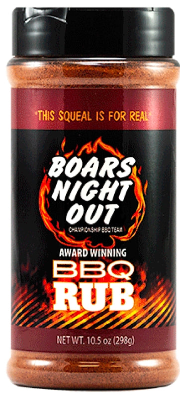 BOARS NIGHT OUT Boar's Night Out OW86500 BBQ Rub, 10.5 oz OUTDOOR LIVING & POWER EQUIPMENT BOARS NIGHT OUT