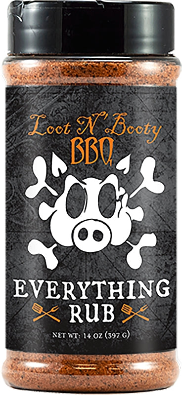 LOOT N BOOTY Loot N' Booty BBQ OW88217 BBQ Rub, 14 oz Bottle OUTDOOR LIVING & POWER EQUIPMENT LOOT N BOOTY