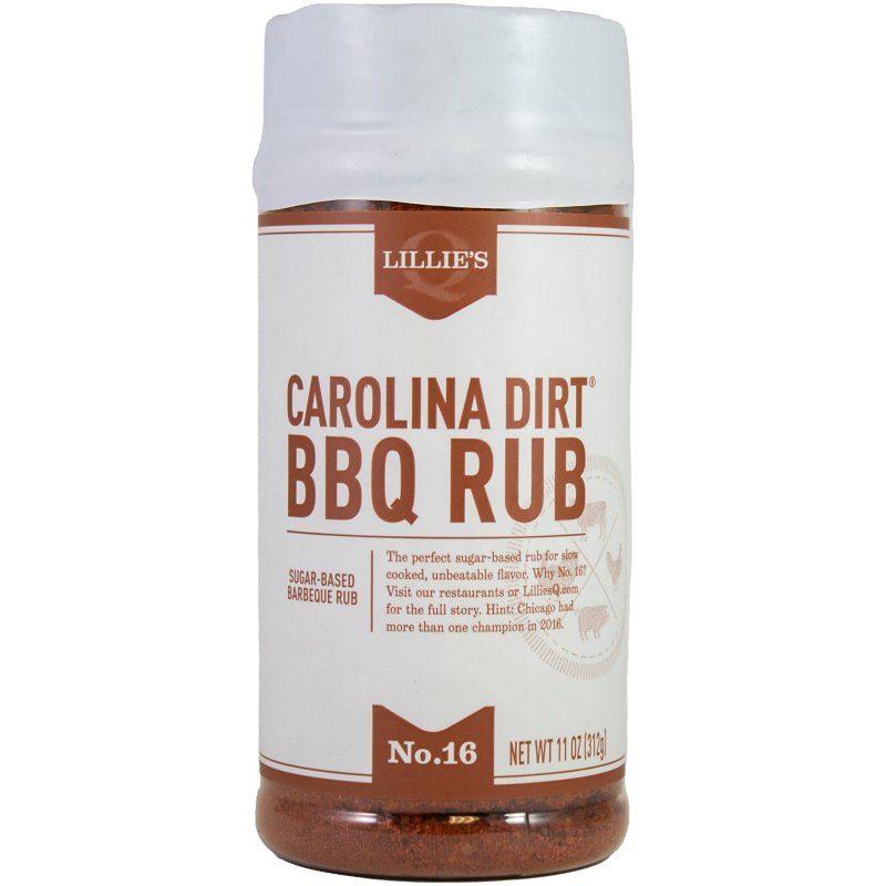 LILLIE'S Q Lillie's Q LQ00102-C Carolina Dirt BBQ Rub, Smokey, Sweet, 6 oz Jar