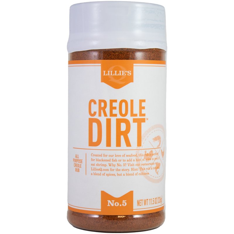 LILLIE'S Q Lillie's Q LQ00107-C Creole Dirt Rub, Cane Sugar, Chili Pepper, 11.5 oz Jar OUTDOOR LIVING & POWER EQUIPMENT LILLIE'S Q