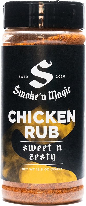 SMOKE N MAGIC Smoke 'N Magic OW16500 Rub Seasoning, Zesty Chicken, 12.5 oz OUTDOOR LIVING & POWER EQUIPMENT SMOKE N MAGIC