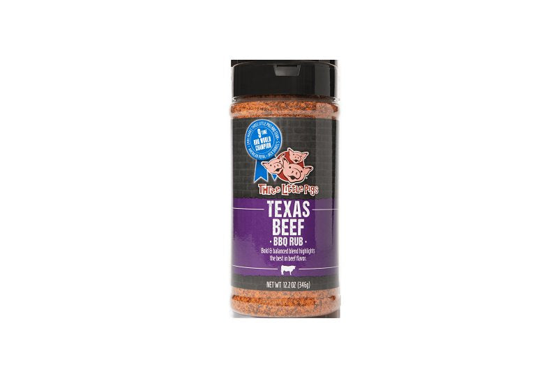 THREE LITTLE PIGS BBQ Spot OW71201 Texas BBQ Rub, 12.2 oz Bottle
