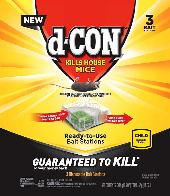 E.H. (US) LLC ACCT 7003 d-CON 99427 Mice Bait Station, Solid