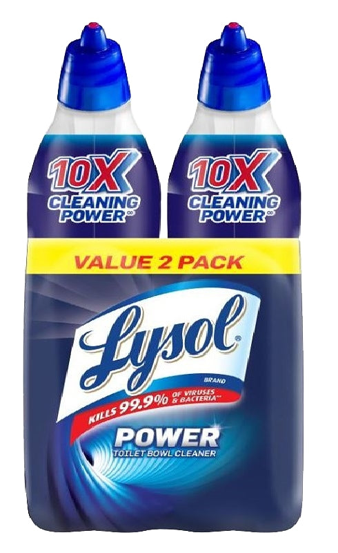 LYSOL Lysol 1920079174 Toilet Bowl Cleaner, 24 fl-oz Angle Neck Bottle, Liquid, Wintergreen, Dark Blue